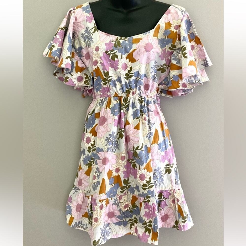 NWT Sim & Sam (anthro) floral dress size S